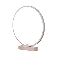 Modern Modern Nightstand Lamps, Modern Minimalist Round LED Table Lamp Creative Simple Bedroom Bedside Lamp Art Personality Ring Bedside Lamp-Simple Desk Lamps For Bedroom, Living Room, Office D