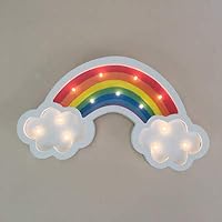 Rainbow LED Light Battery Operated Night Lights Rainbow LED Lamp Wall Decor for Living Room, Bedroom, Party, Christmas Birthday Gifts for Kids