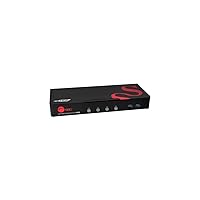 SIIG 4-Port HDMI 2.0 4K HDR KVM Switch Smart Console with USB 3.0 Multi-Media (CE-H25611-S1)