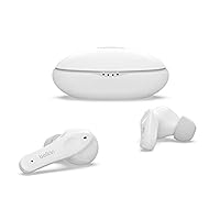 Belkin Soundform Nano - Bluetooth Earbuds for Kids with Built-in Microphone, 24H Battery Life, 85dB Safe Volume Limit - Kids Bluetooth Earbuds for iPhone, iPad, Galaxy & More - White