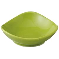 Set of 5 Triangle Wave Small Plates (Small) Green, 3.2 x 1.0 inches (8.2 x 2.5 cm), 2.5 oz (71 g), Amuse, Hotel, Restaurant, Cafe, Western Tableware, Restaurant, Commercial Use,