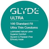 Ultra - Standard Fit Condoms - 100 Count Bulk Pack - Ultra-Thin, Vegan, Non-Toxic, Medium Size Natural Rubber Latex, 53mm for Silky Fit