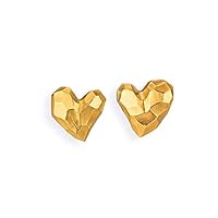 Drachenfels Design Women's Stud Earrings Gold-Plated Silver-Heartbreaker D HE 26 / AGG