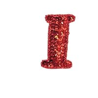 Expo International Letter I Sequin Patch Appliques, Red