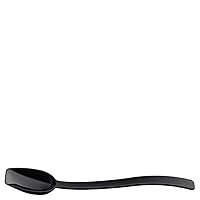Carlisle FoodService Products Plastic Solid Spoon, 10 Inches, Black, (Pack of 12)