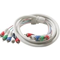 STEREN Component Video Cables with Audio (6 Feet - 1.83 Meters) - 5 RCA to 5 RCA - Supports 1080i - High Fidelity 257-606IV - Ivory