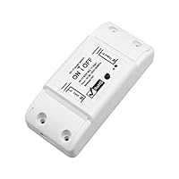 Calvas Portable Wireless Remote Control WiFi Intelligent Switch AC90-250V Receiver Smart Home Automation Module Wifi Switcher - (Color: as shown)
