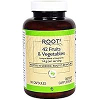 Vitacost ROOT2 42 Fruits and Vegetables 1.4 Gram Per Serving - 90 Capsules