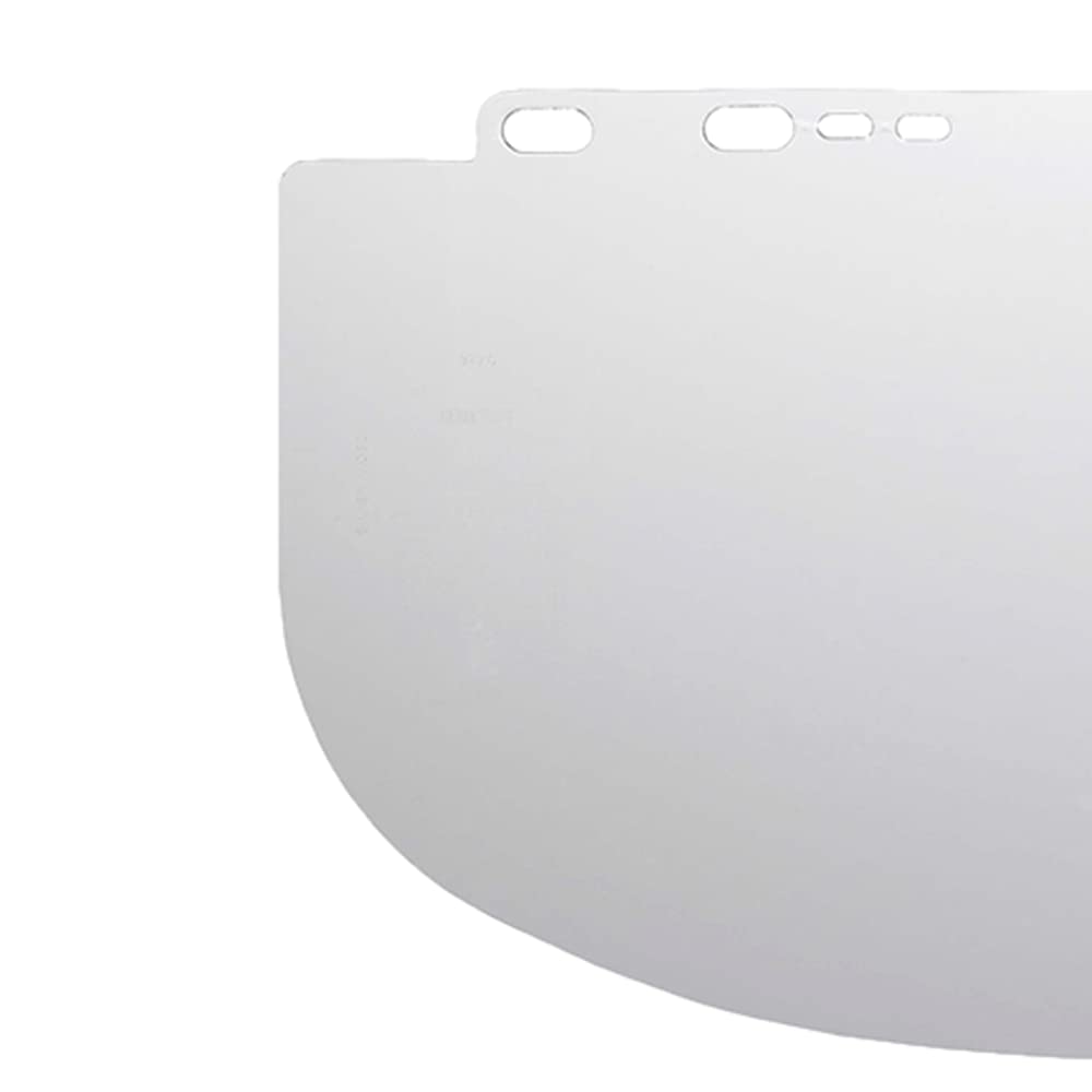 Jackson Safety Faceshield Window for Jackson Safety Headgear, 9” x 19.25” x 0.06”, Polycarbonate, Unbound, Clear, 29103