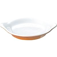 Royal Shallow Type Au Gratin Dish with Round Ears, 8.3 inches (21 cm), Color No. 605