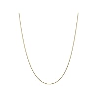 14k 1.0mm bright-cut Wheat Chain Necklace