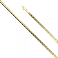 14K Gold 4.0mm Solid Miami Cuban 120 - Length: 26