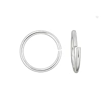 20pcs Adabele Authentic 925 Sterling Silver Open Jump Rings 6mm (0.24 inch) O Ring Connector (Wire 21 Gauge/0.7mm/0.028 Inch) for Jewelry Craft Making SS76-6