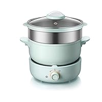 Electric Hot Pot Electric Boiling Pot Household Split Multifunctional Electric Frying and Cooking Integrated Pot Small Small Electric Pot (Size : Double layer)