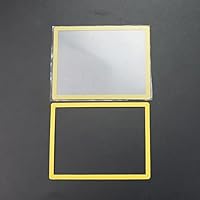 Replacement Upper LCD Screen Lens Plastic Cover + Lower Frame for DS Lite NDSL Console Yellow
