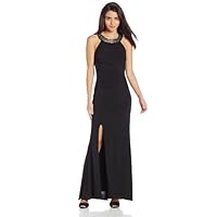 Hailey Logan by Adrianna Papell Juniors Illusion Back Dress with Slit