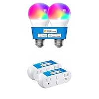 Smart Light Bulb Dual Smart Plug Supports Apple HomeKit
