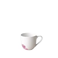 Villeroy & Boch - Rose Garden Espresso Cup, 100 ml, Premium Porcelain, White/Pink