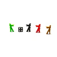 | 5PCS Zombie Meeple Token Figurines | Board Game Pieces, Green
