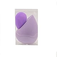 4 pcs beauty blender foundation sponge beauty blending sponges set latex free big and mini multicolor (nude ,lilac)