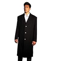 Big and Tall Luxury Wool Blend Topcoat to Size 60