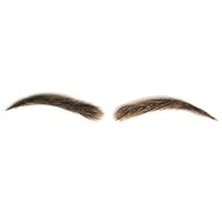 Artifical Eyebrow Extensions Natural Human Hair False Eyebrows (8#-light brown)