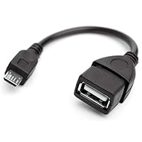 Micro USB to OTG Works with BLU Zoey Direct On-The-Go Connection Kit and Cable Adapter! (Black)