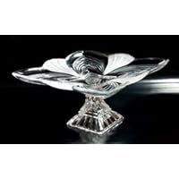 Fifth Avenue Aurora Crystal Frosted Pedestal Plate