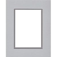16x20 Double Acid Free White Core Picture Mats Cut for 12x16 Pictures in Nantucket Grey and Ocean Grey