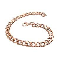 Men's 9 Inch Solid Copper Link Bracelet CB644G - 5/16 of an inch wide.