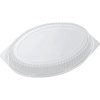 Chuo Kagaku Disposable Food Container Lid, Made in Japan, CT Street Deli Lunch D26, Lids, Pack of 50, Size: Approx. 9.6 x 7.3 x 1.2 inches (24.3 x 18.5 x 3.1 cm)