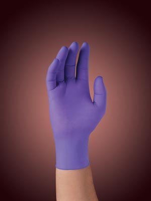 Halyard Health - Purple Nitrile Medical Exam Powder Free Gloves - CASE - size: Medium