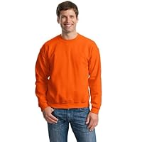 Gildan Fleece Crewneck Sweatshirt, Style G18000, Orange, 3X-Large
