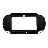 OSTENT Protective Silicone Soft Case Cover Pouch Skin for Sony PS Vita PSV PCH-2000 - Color Black