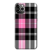 R3091 Pink Plaid Pattern Case Cover for iPhone 11 Pro Max