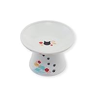 Necoichi Extra Wide Raised Cat Food Bowl, Elevated, Prevent Neck & Whisker Fatigue, Dishwasher and Microwave Safe, No.1 Seller in Japan! (Fuji Limited Edition, Extra Wide)