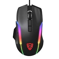 12000 DPI Gaming Mouse RGB Backlit for Computer/PC/Laptop, USB Wired Mouse, 8 Adjustable DPI Levels with 8 Buttons