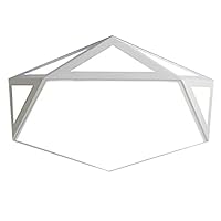 Close To Ceiling Lights LED Geometric Ceiling Light Modern Flush Mount LED Ceiling Lamp Acrylic Illumination Lights Fixture for Bedroom Living Dining Room Entryway Hallway ( Color : 60cm-white , Size