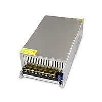 AC to DC 1200W Power Supply, Switching Converter 12V /24V/36V/48V 1200W for CCTV, Computer Project, 3D Printer, LED Strip Light (48v 25a 1200w, 100-120VAC/silver)
