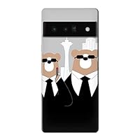 R3557 Bear in Black Suit Case Cover for Google Pixel 6 Pro