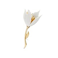 Fashion Women's Jewelry Tulip Flower Brooch Euramerican Style Girl Gorgeous Elegant Retro Clothing Accessories Practical and Fashion, M, Plastic, no gemstone