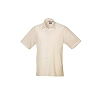 Premier Short Sleeve Poplin Shirt - 22 Colours/Collar Size 14.5-22 Inch