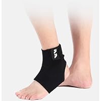 Ankle Support Brace, 1 Pair Black Adjustable Ankle Brace Comfortable Ankle Brace Sports for Men,Women,and Children Foot Swelling,Fatigue Sprain (Small)