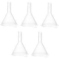 Small Funnel Reusable Plastic Travel Mini Funnels for Filling Small Samples of Perfume Emulsion 5pcs Lovely and Professional