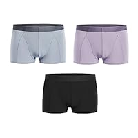 Men's Underwear Boxer Shorts Pure Cotton mid Waist Solid Color Breathable Trousers Trendy Comfortable