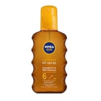 Sun Deep Tanning Oil Spray SPF 6, Golden & Lond-Lasting Tan 200ml