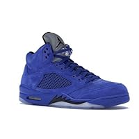 Nike Air Jordan 5 Retro Suede Basketball Running Sneakers Casual Shoes 136027-401 High Cut Blue