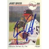 Jerry DiPoto Colorado Springs Sky Sox - Indians Affiliate 1992 Skybox Pre Rookie Autographed Card - Minor League Card. This item comes with a certificate of authenticity from Autograph-Sports.