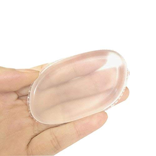 2 Pack Silicone Makeup Sponge [Washable] Premium Quality - Gel Foundation Makeup and Puff BB - Best Silisponge Cosmetic Beauty Tools Blender [Clear]