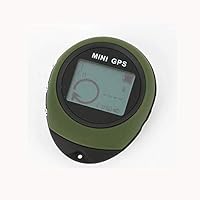 Mini GPS Receiver Navigation Outdoor Handheld Location Finder USB Rechargeable with Compass for Sport Travel Hike